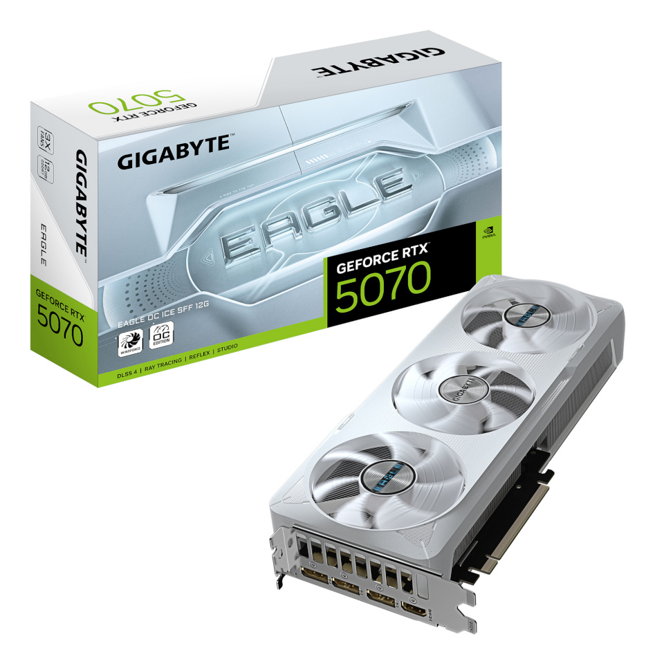 Gigabyte videokaart nVidia GeForce RTX 5070 EAGLE OC ICE 12GB