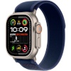 Apple Watch Ultra 2 GPS + Cellular 49mm Natural Titanium Case with Blue Trail Loop, S/M