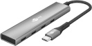Goobay 76564 Slim 4-Port USB-Hub, USB-C™ auf USB-C™, 5 Gbit/s, hall