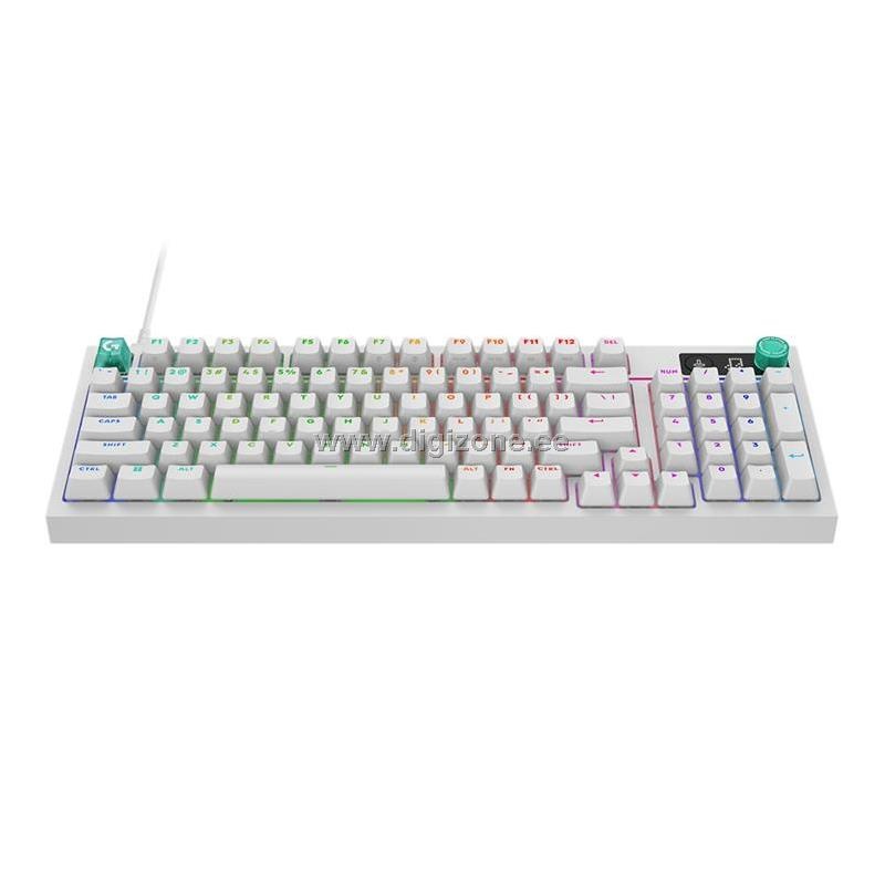 Logitech klaviatuur G316 X 98, Tactile, US, valge 