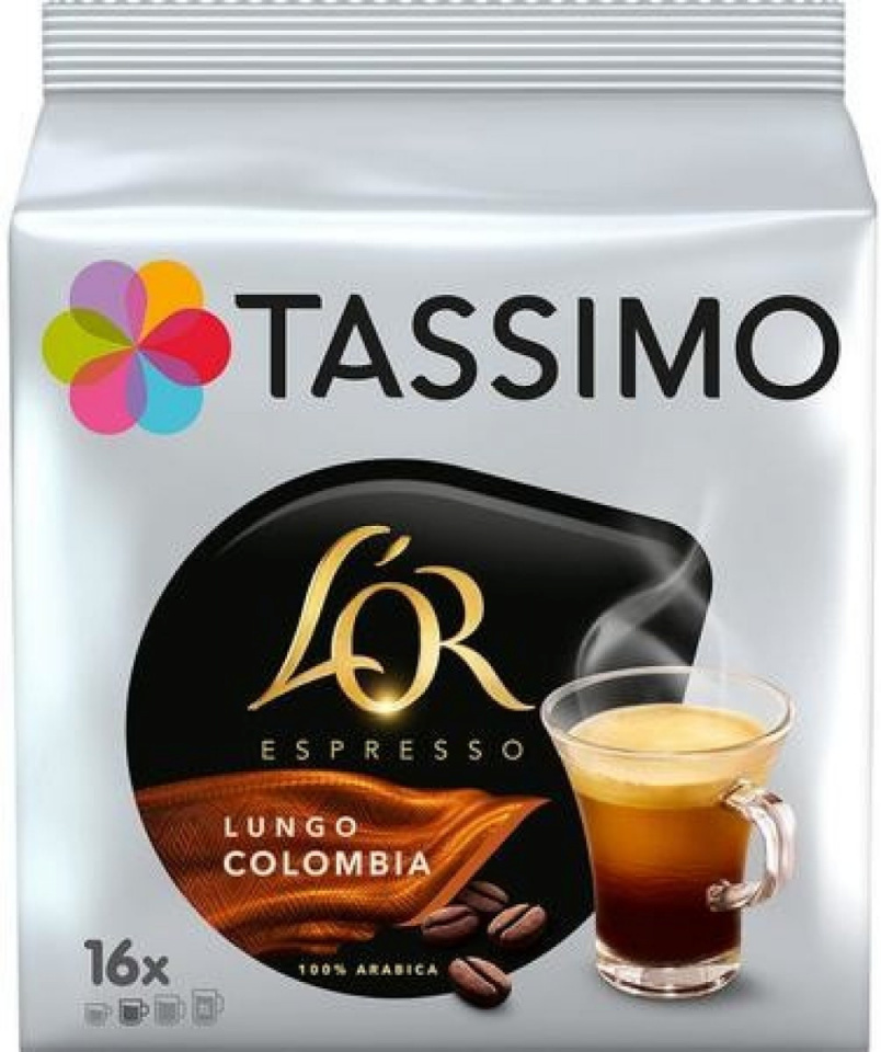 Tassimo kohvikapslid L’OR Espresso Lungo Colombia, 16tk