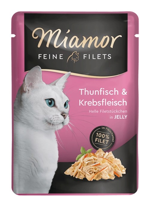 Miamor kassitoit Feine Filets Tuna & Crabs Sachet, 100g