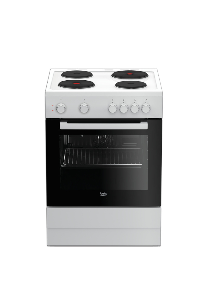 Beko elektripliit FSE66000GW Electric Cooker, valge