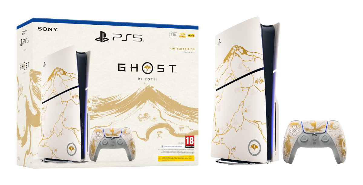 Sony mängukonsool PlayStation 5 Console - Ghost of Yotei kuldne Limited Edition Bundle (model group - slim)