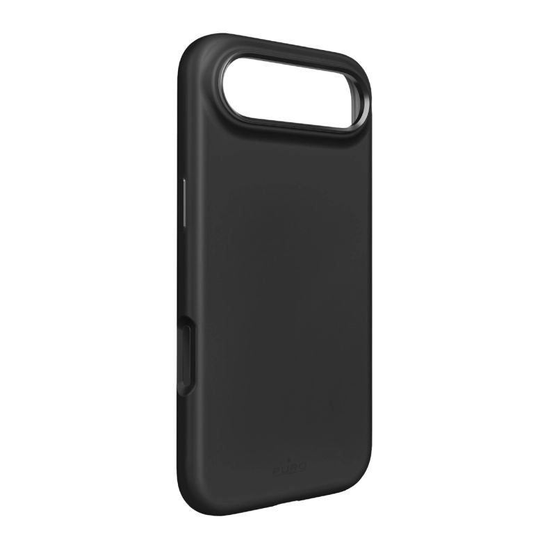 Puro Icon Mag Pro Liquid Silicone Case for iPhone 17 Air, MagSafe Compatible, with Camera Protection and Aluminum Buttons - Black must / iPhone 17 Air