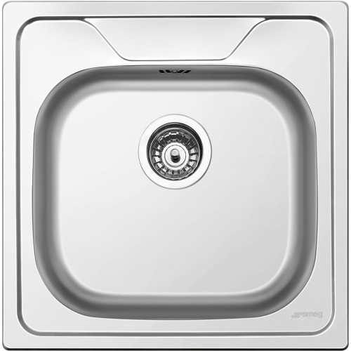 SMEG valamu LYP501 Omni, 50cm, käsitsi avatav, roostevaba teras