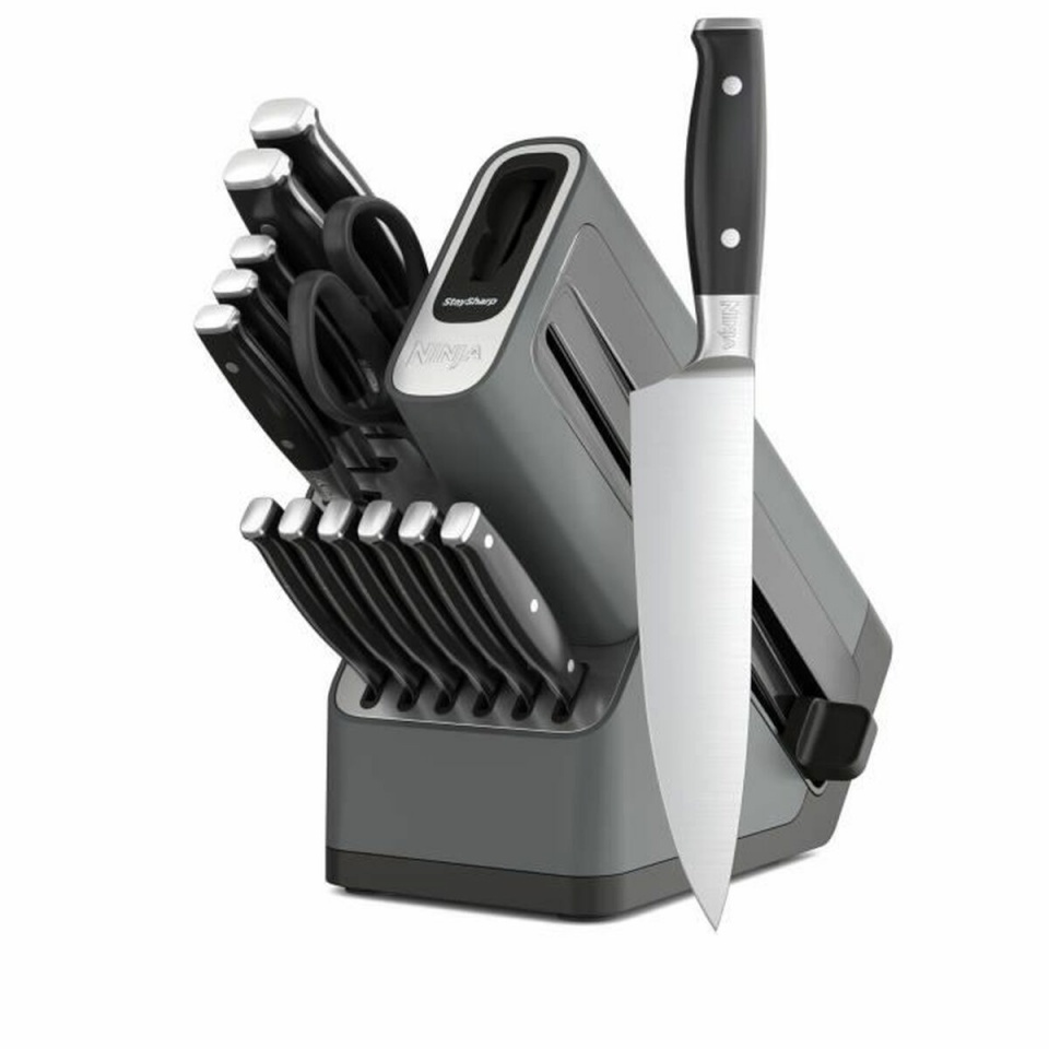 Ninja nugade komplekt Foodi StaySharp Knife Block with Integrated Sharpener, must