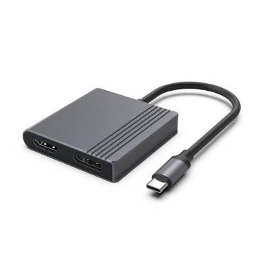 GEMBIRD A-CM-HDMIFDPF-01 USB-C to HDMI + DP adapter, 4K 60Hz, must