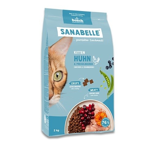 Bosch kuivtoit kassile Sanabelle Kitten Chicken with Cranberries, 2kg
