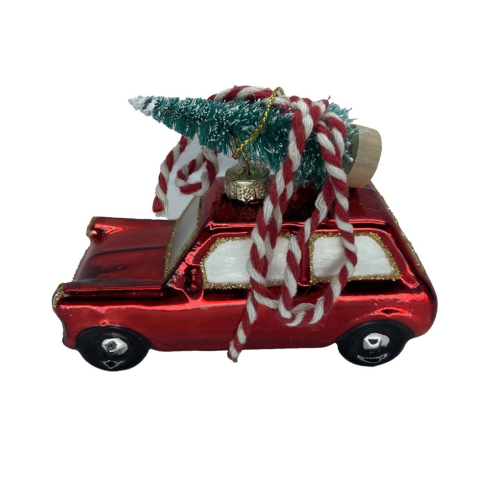 H4Y jõuluehe Joy Car, 10cm, klaas