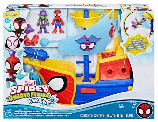 Hasbro mängukomplekt Spidey Webs Ahoy Bubble Ship, laevamängukomplekt