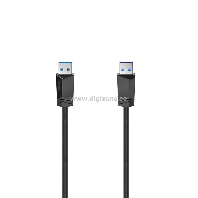 Hama kaabel USB-A Cable, 5 Gbit/s, 1,5m, must