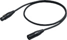 Proel mikrofonikaabel 0,5m, must