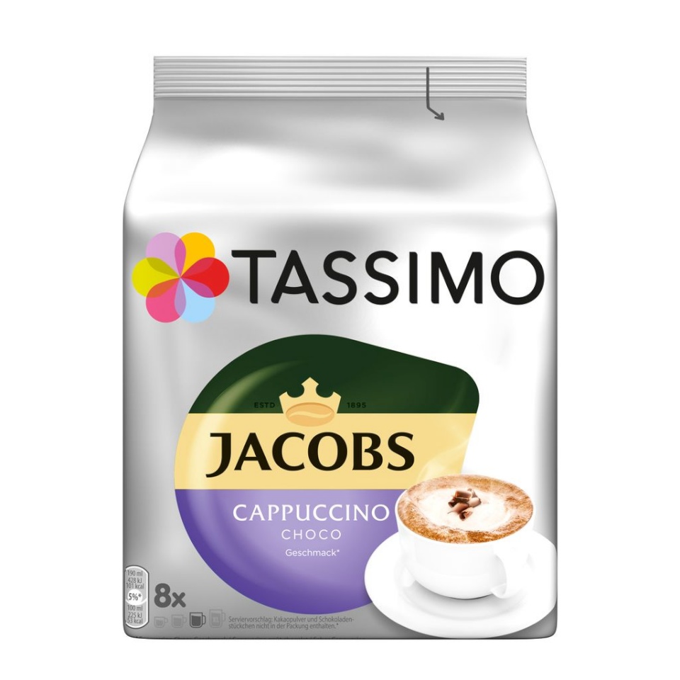 Tassimo kohvikapslid Jacobs Cappuccino Choco, 8tk