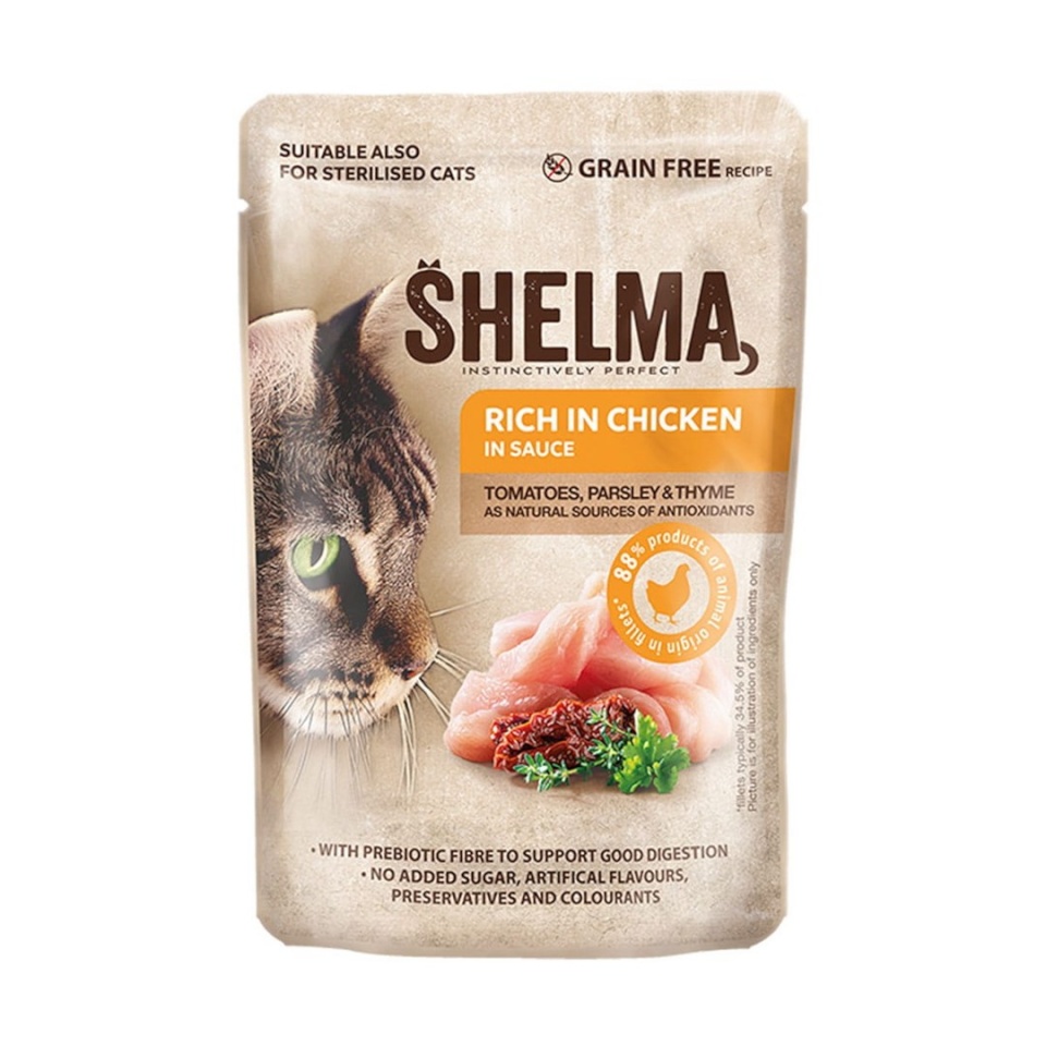Shelma kassitoit Rich in Chicken in Sauce, 85g