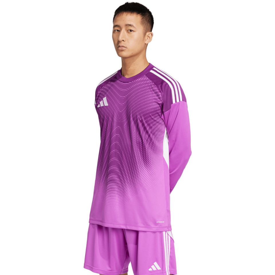 Adidas Teamwear T-särk Bramkarska meestele Tiro 25 Competition Goalkeeper Long Sleeve violetne JI9726 suurus S