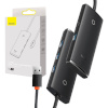 Baseus USB jagaja HUB Adapter 4-Port USB-C OS-Lite 25cm (must)