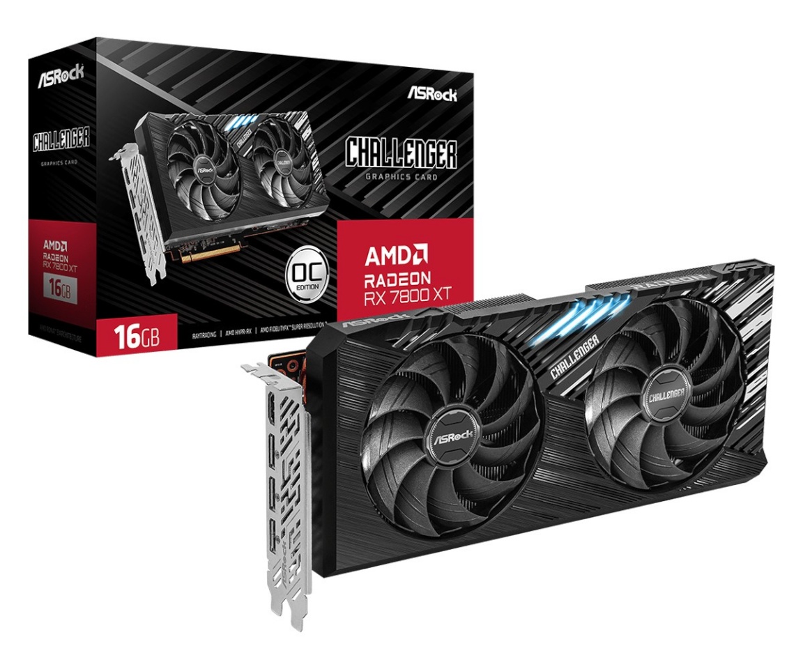 Asrock videokaart AMD Radeon RX 7800 XT Challenger 16GB OC GDDR6