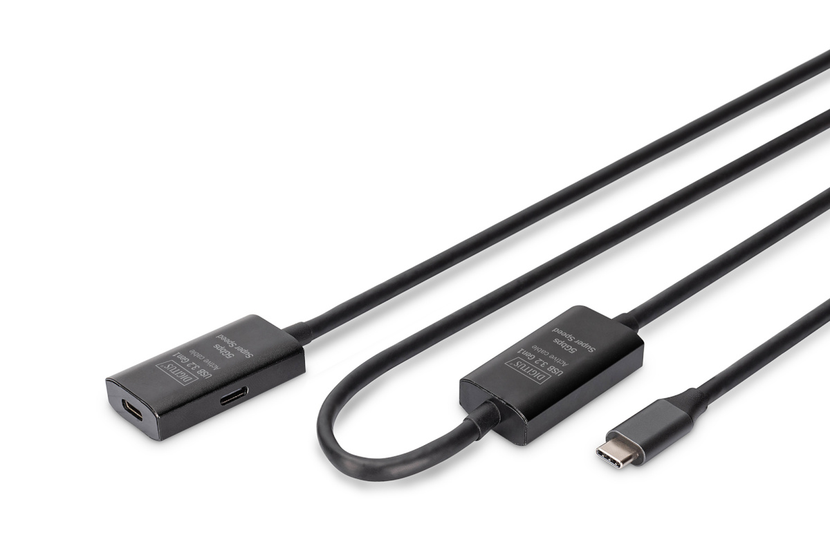Digitus | Active USB 3.2 Gen1 5G extension cable | DA-73109 | USB-C to USB-C
