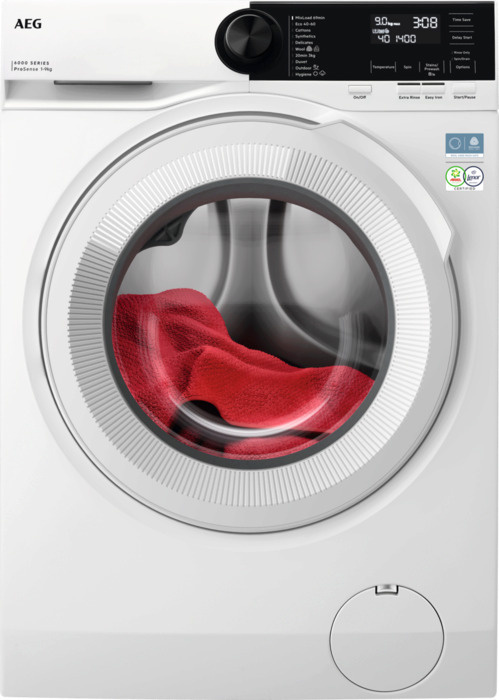 AEG pesumasin LR6E2W94W 6000 ProSense Washing Machine, 9kg, 1400 p/min, valge