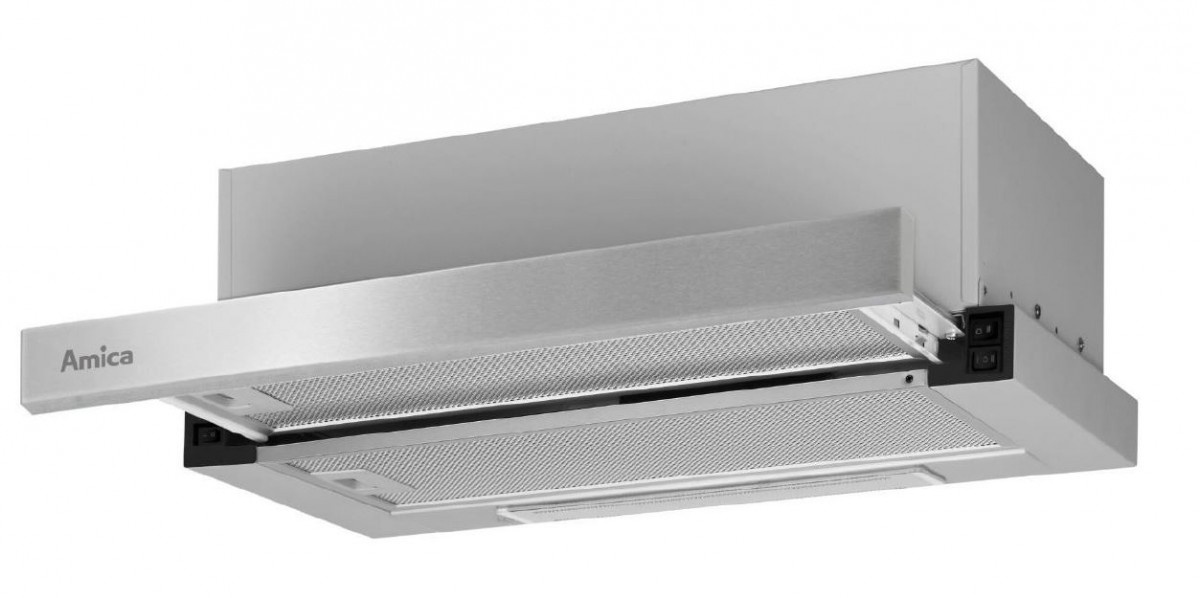 Amica õhupuhasti OTP5234I Telescopic Hood, 50cm, hõbedane