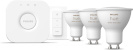 Philips LED pirnide komplekt Hue LED Smart Bulb, BT, White and Color Ambiance, GU10, 4,2 W, valge