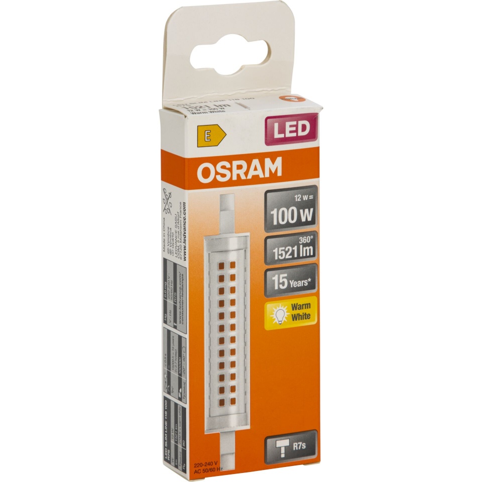 Osram LED-lambipirn Slim Line R7s, 12W, 1521 lm, 1tk