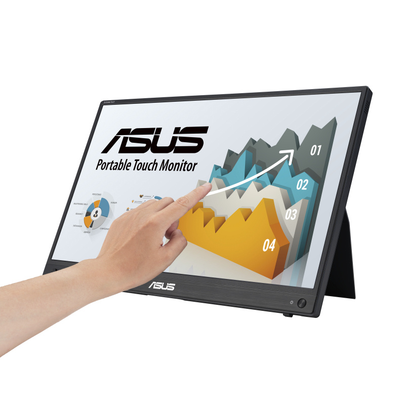 ASUS monitor ZenScreen MB16AHT 15.6" Full HD Puutetundlik ekraan, must
