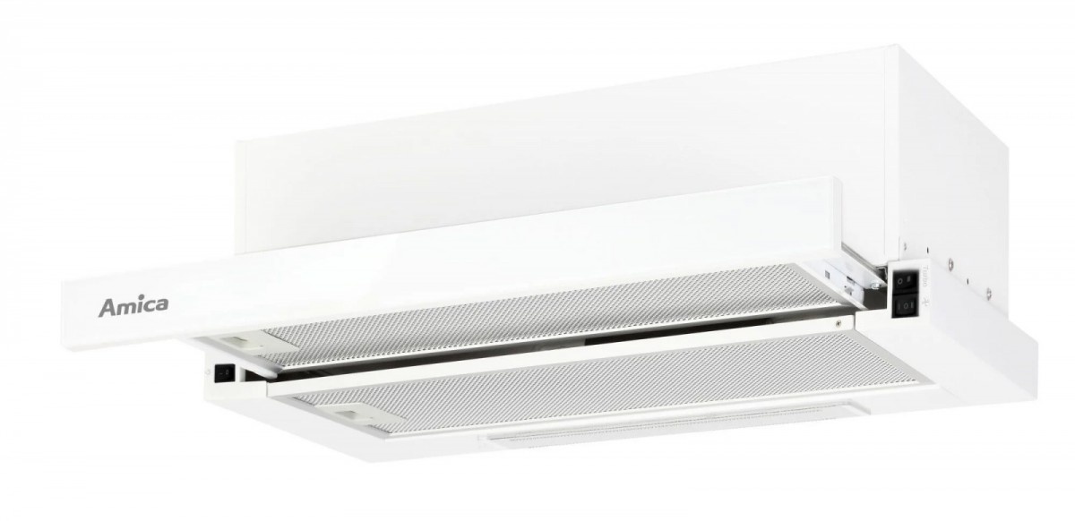 Amica õhupuhasti OTP5234W Telescopic Hood, 50cm, valge