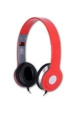 Rebeltec kõrvaklapid CITY punane stereo headphone with micropho