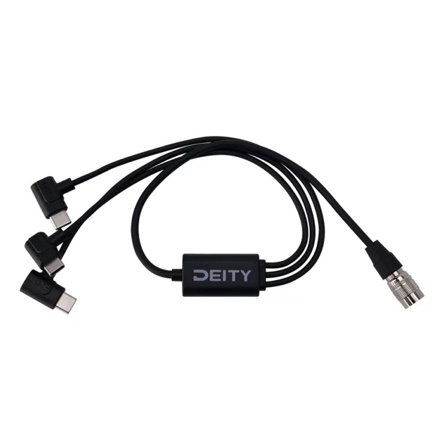 Deity SPD-HR3U (4-kontaktiline Push-Power Hirose'i ja kolmekordse USB-C kaabel)