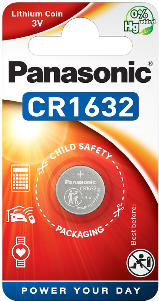 Panasonic patarei CR1632/1B