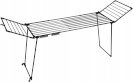 Promis pesukuivausrest MONZA Clothes Dryer, Extendable + 2 Wings, Large, must