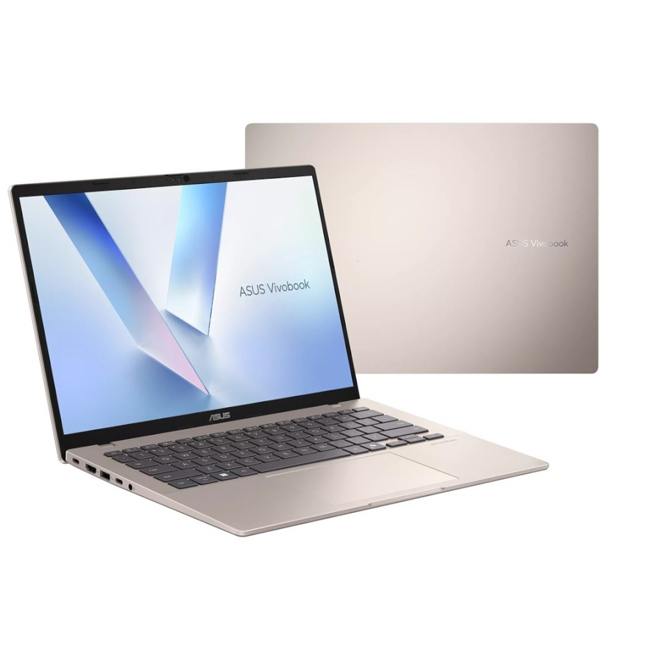 ASUS sülearvuti Vivobook 14 Ultra 5 325 14.0" WUXGA IPS-level panel 60Hz 300 nits AG 16GB RAM DDR5 512GB SSD Intel Graphics WLAN + Bluetooth 1080p + IR webcam 42 Wh Win11 Platinum kuldne