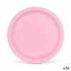 Algon Taldrikute komplekt Ühekordne Papp 20cm roosa 10tk (36tk)