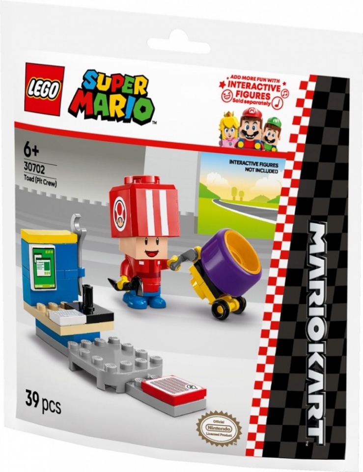 LEGO klotsid 30702 Mario Kart -Toad (Boxencrew) (Polybag)