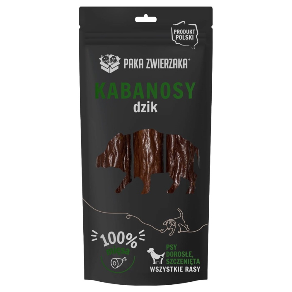 Paka Zwierzaka maius koerale Sausages Wild Boar, 80g