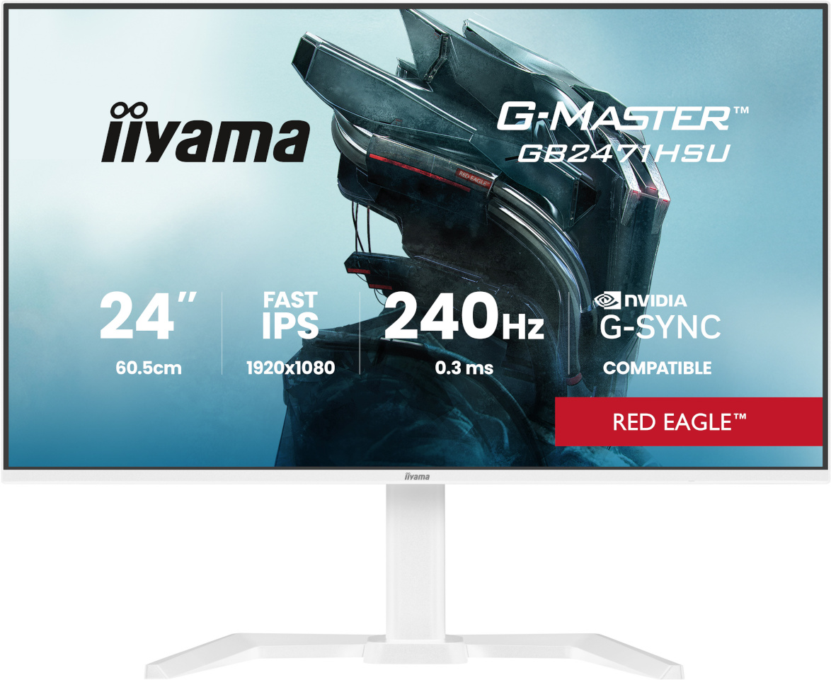 iiyama monitor 60.5cm (24") GB2471HSU-W1 16:9 2xHDMI+DP+USB-C IPS