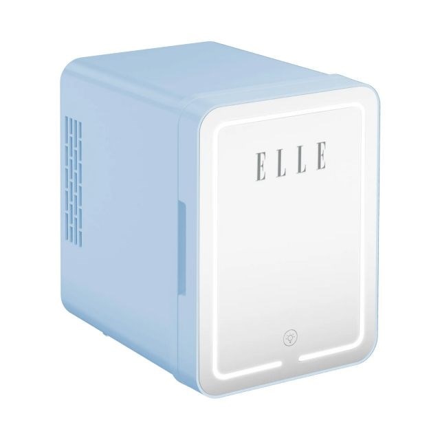 Elle autokülmik 4L mini fridge with LED make-up mirror, sinine