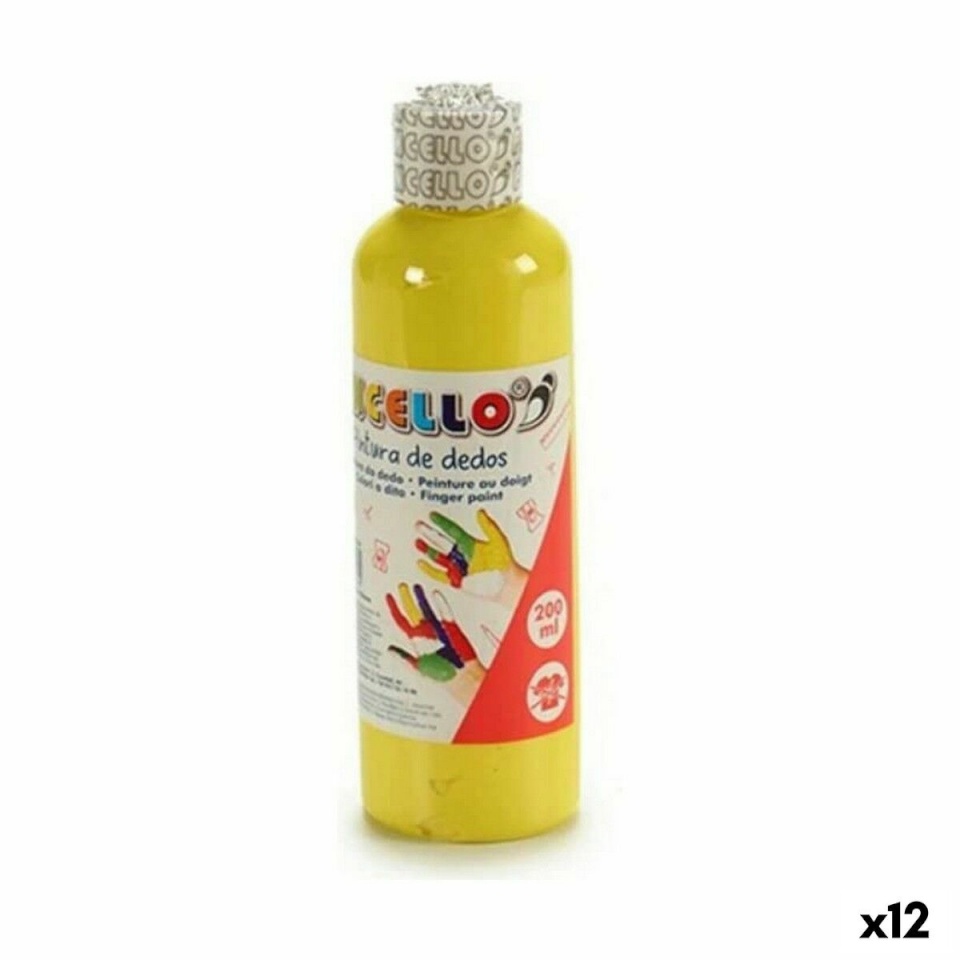 Pincello Näpuvärv 200ml kollane 12tk