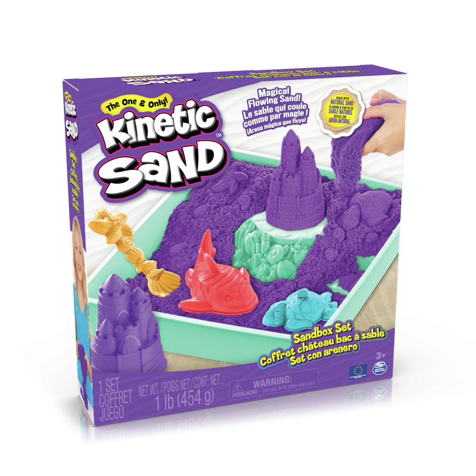 Kinetic Sand mänguliiv hiekkalaatikkosetti, lila