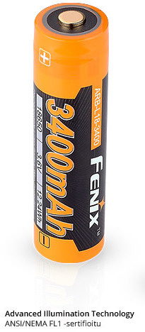 Fenix ARB-L18 18650 3400 mAH liitiumioonaku