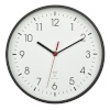 TFA seinakell 60.3550.01 Radio Wall Clock, must/valge