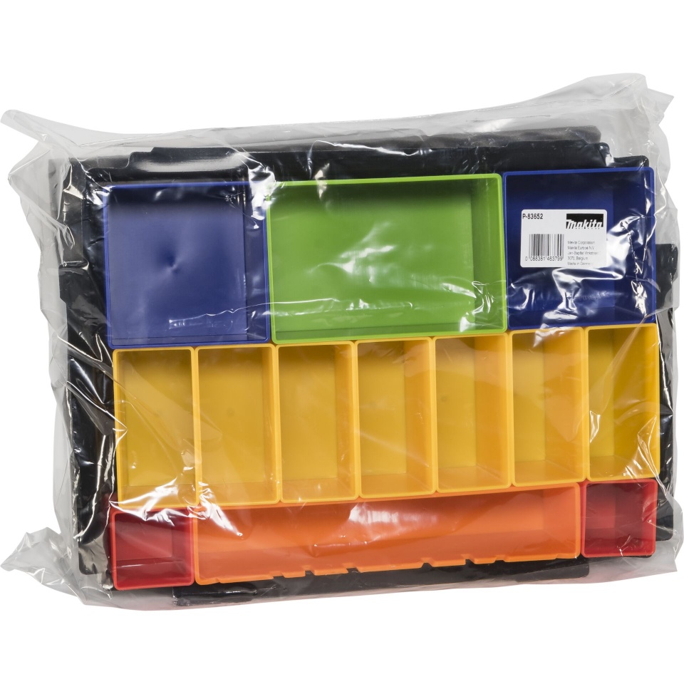 Makita tööriistakast P-83652 box insert with coloured boxes