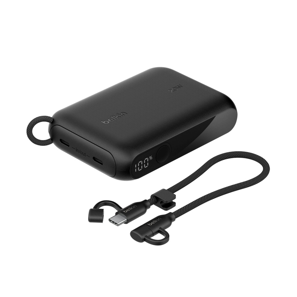 Belkin akupank Powerbank 10.000mAh schw. Display PD 20W USB-C BPB027hqBK