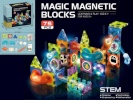 Madej konstruktor Glowing magnetic blocks 75-osaline