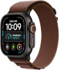 Apple Watch Ultra 4 49mm, GPS + Cellular, M, Black Titanium Case with Burgundy Alpine Loop, must/pruun