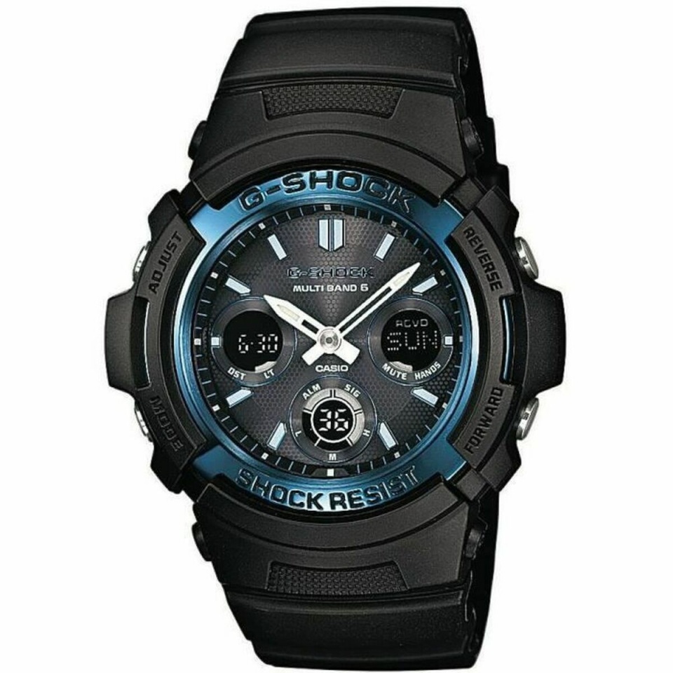 Casio unisex kell AWG-M100A-1AER must sinine (Ø 52mm)