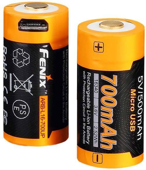 Fenix aku 16340 ARB-L16 Li-ion Battery, 700mAh