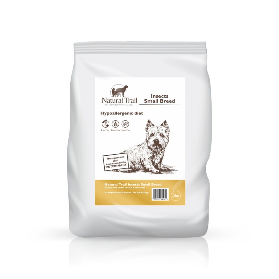 Natural Trail kuivtoit koerale Insect Small Breed Hypoallergenic Diet, 2kg